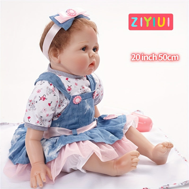 20 Inch Realistic Rebirth Doll Soft Silicone Newborn Toy