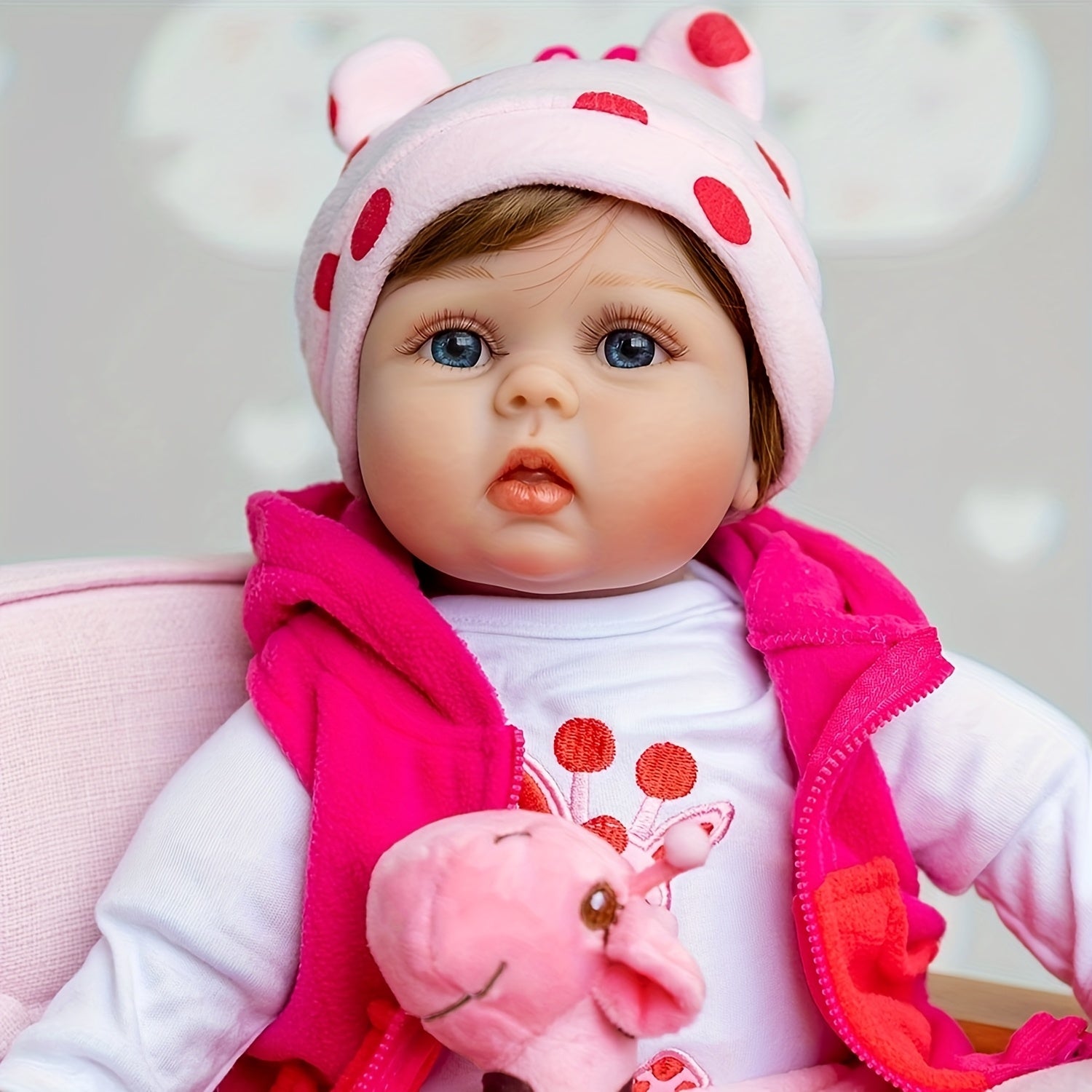 22 Inch Reborn Doll Toy for Kids Collectible Art Doll Lifelike