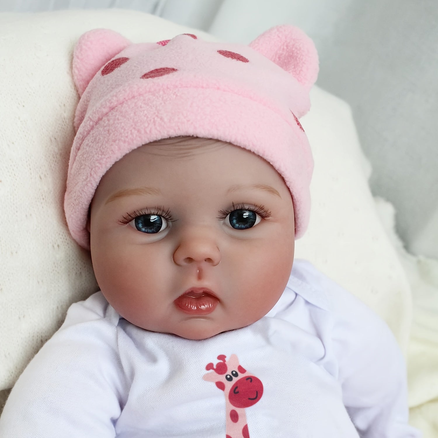 22 Inch Reborn Doll Toy for Kids Collectible Art Doll Lifelike