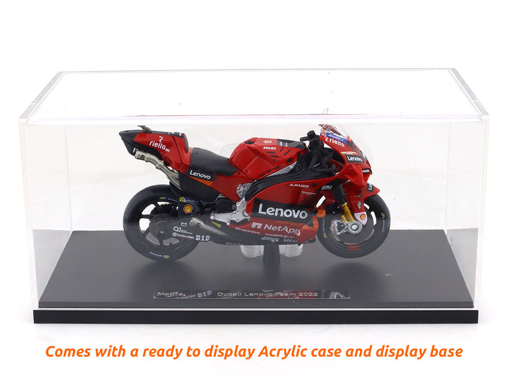 2022 Ducati Desmosecidi Lenovo team with coffee mug 1:18 Maisto diecast scale Model bike collectible