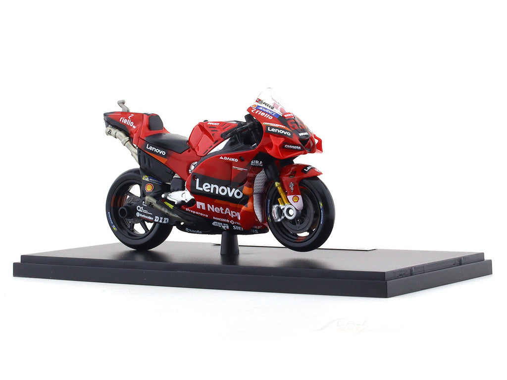 2022 Ducati Desmosecidi Lenovo team with coffee mug 1:18 Maisto diecast scale Model bike collectible