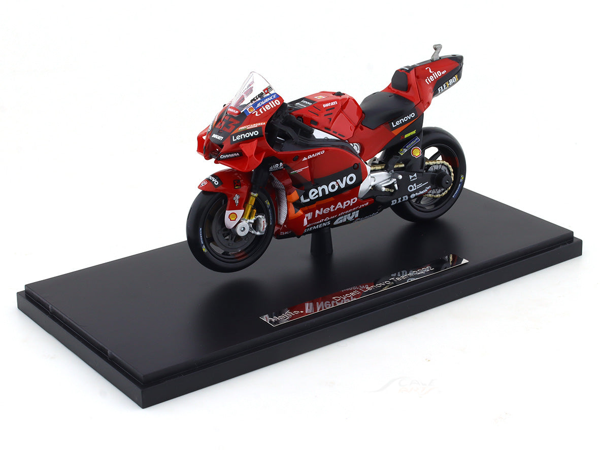 2022 Ducati Desmosecidi Lenovo team with coffee mug 1:18 Maisto diecast scale Model bike collectible