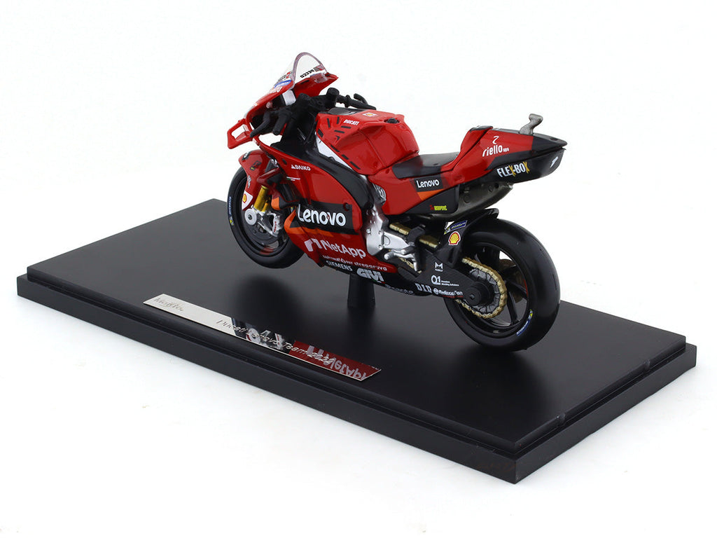 2022 Ducati Desmosecidi Lenovo team with coffee mug 1:18 Maisto diecast scale Model bike collectible