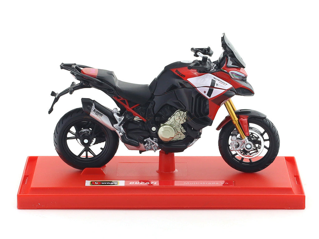 2022 Ducati Multistrada V4 1:18 Bburago Licensed Diecast Scale Model Bike Collectible