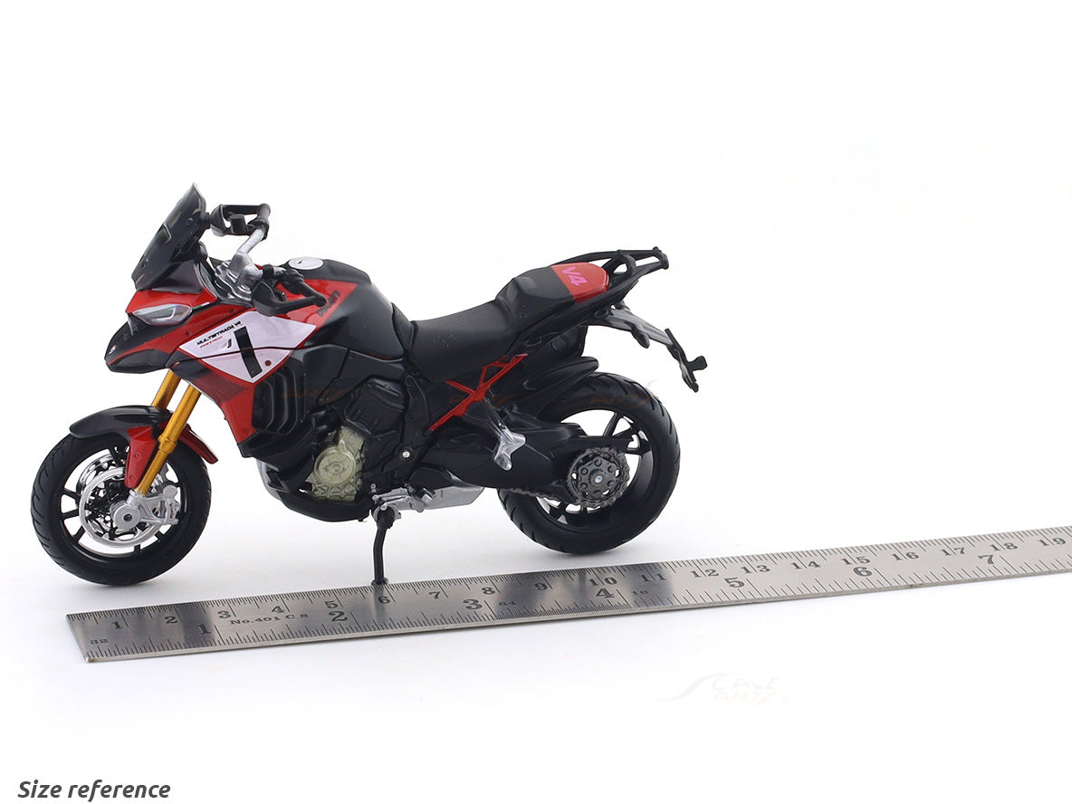 2022 Ducati Multistrada V4 1:18 Bburago Licensed Diecast Scale Model Bike Collectible
