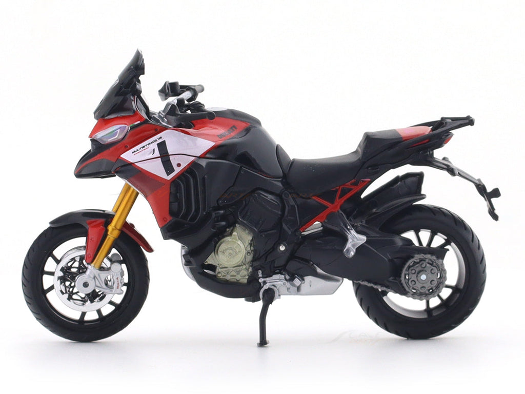 2022 Ducati Multistrada V4 1:18 Bburago Licensed Diecast Scale Model Bike Collectible