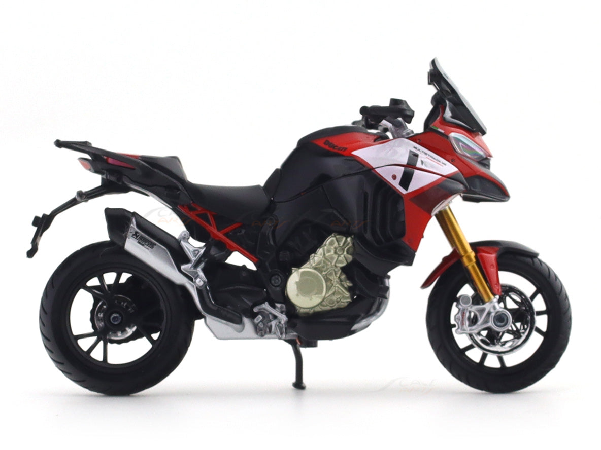 2022 Ducati Multistrada V4 1:18 Bburago Licensed Diecast Scale Model Bike Collectible