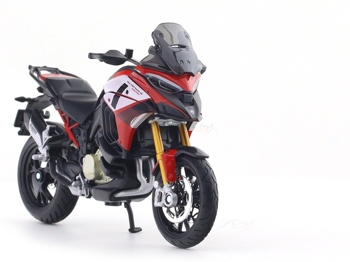 2022 Ducati Multistrada V4 1:18 Bburago Licensed Diecast Scale Model Bike Collectible