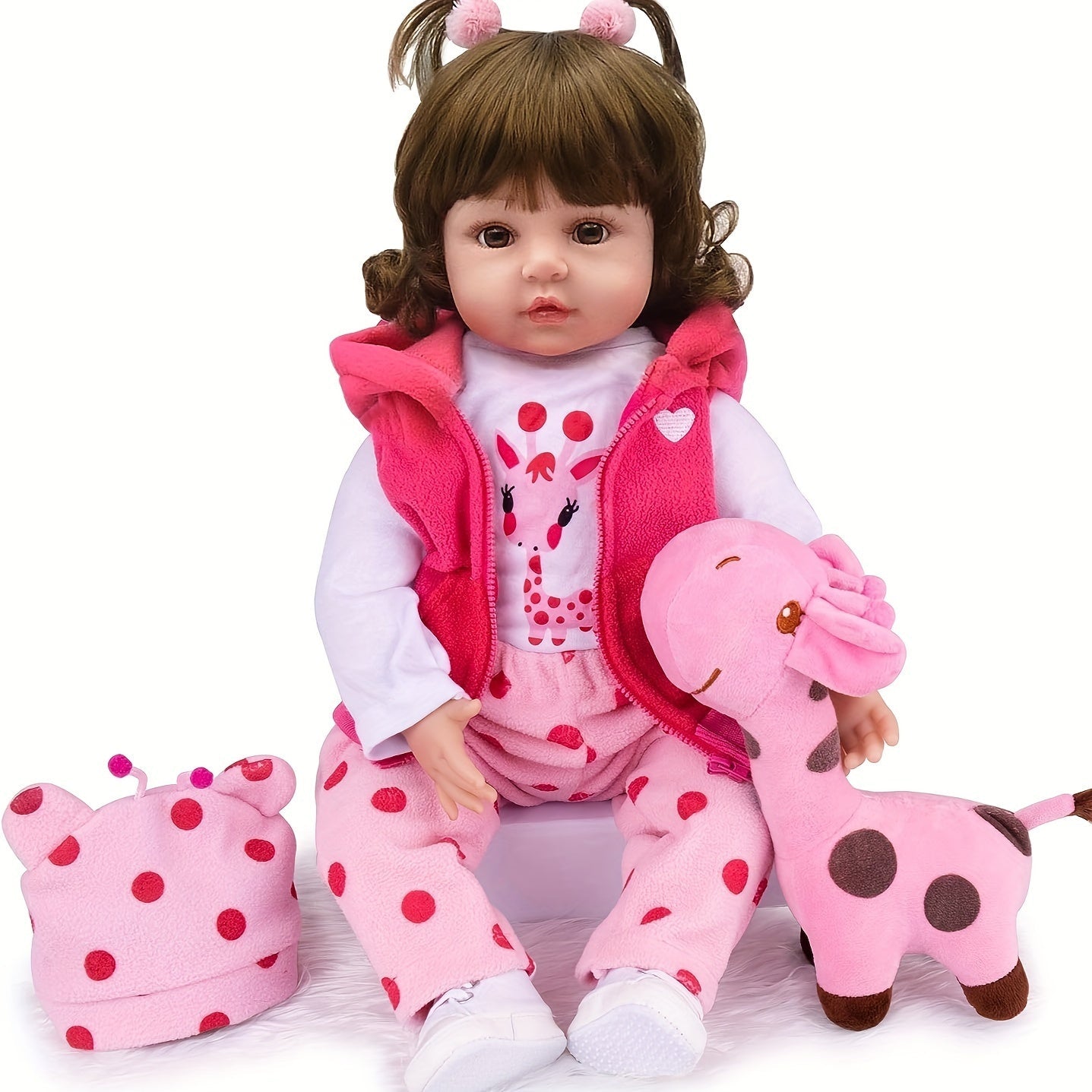 22" Realistic Reborn Baby Doll Soft Vinyl Silicone Toddler Toy