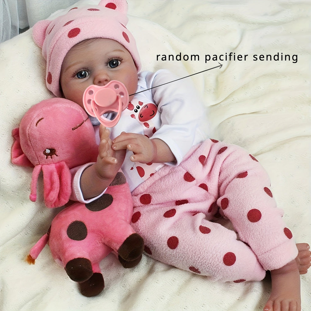 22 Inch Reborn Doll Toy for Kids Collectible Art Doll Lifelike