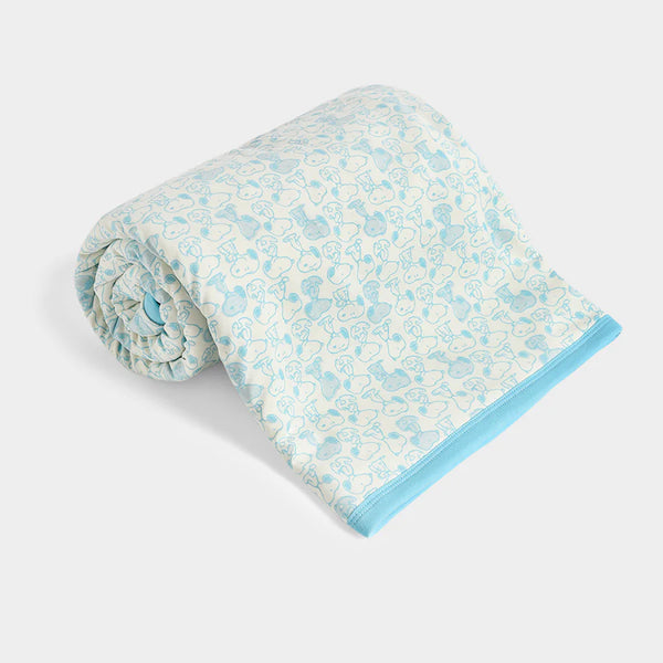 Peanuts™ Snoopy Knitted Sherpa Blanket Blue