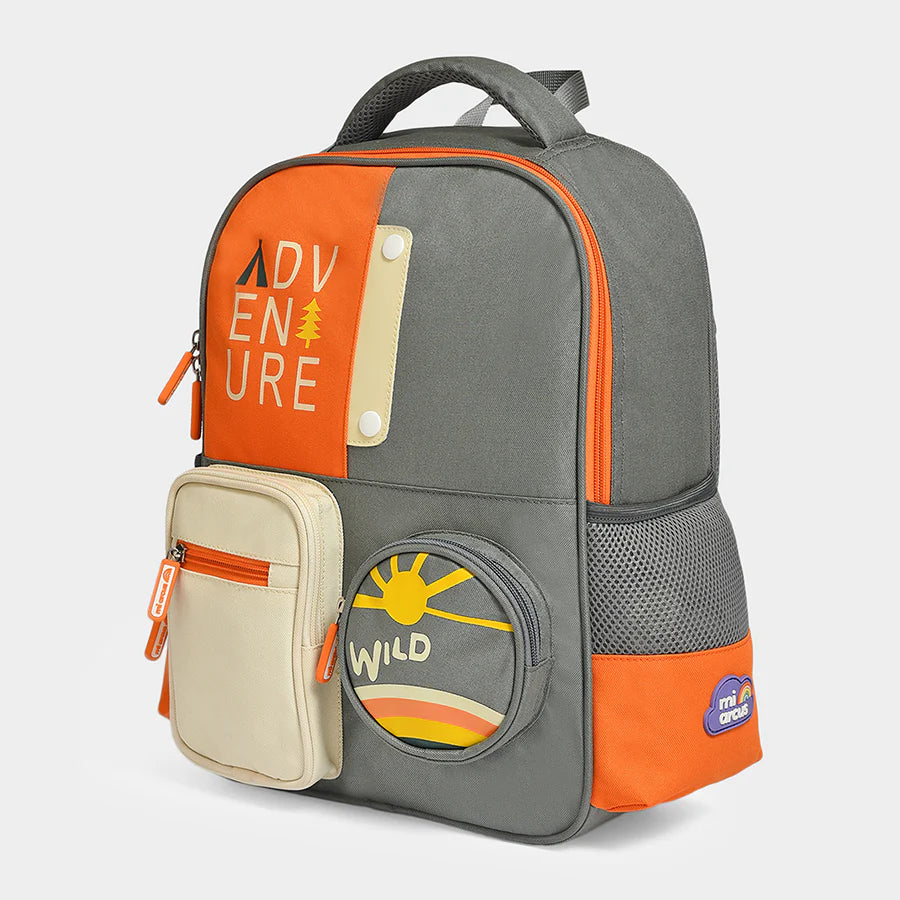 1Pk 100% Polyester Woven Backpack