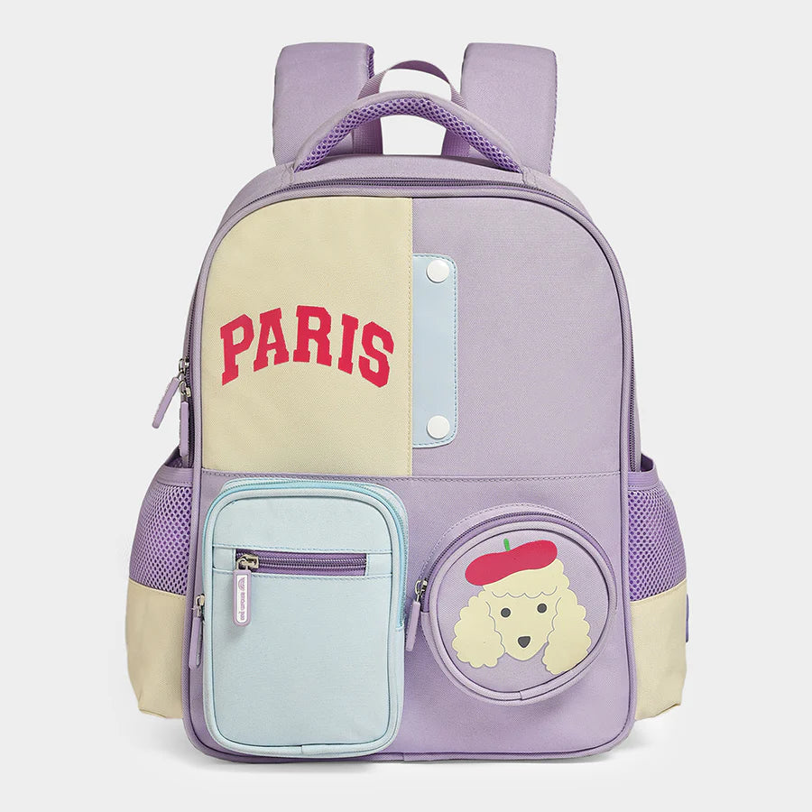 1Pk 100% Polyester Woven Backpack