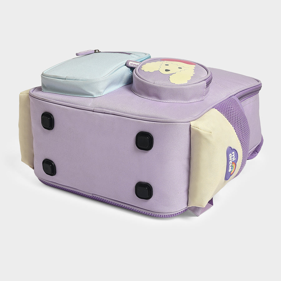 1Pk 100% Polyester Woven Backpack