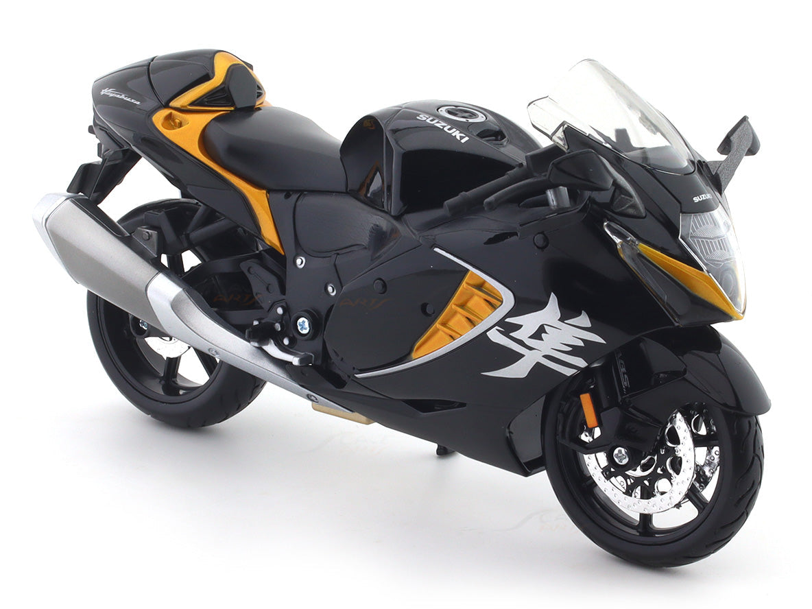 2022 Suzuki Hayabusa Black 1:12 Maisto Licensed Scale Model bike collectible