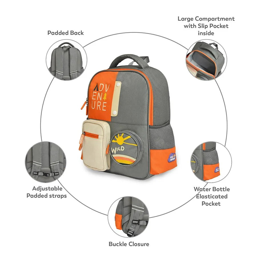 1Pk 100% Polyester Woven Backpack