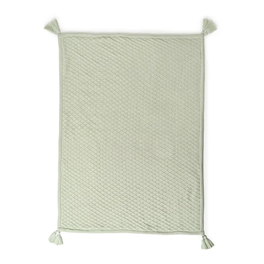 1Pk Cotton/Polyester Knitted-Sherpa Blanket