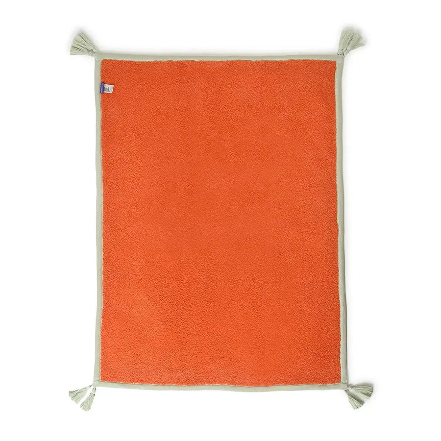 1Pk Cotton/Polyester Knitted-Sherpa Blanket