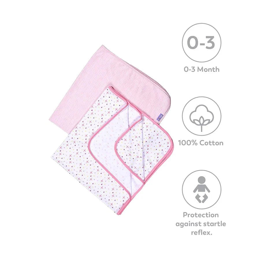 2Pk Cotton Knitted - Interlock Wrap