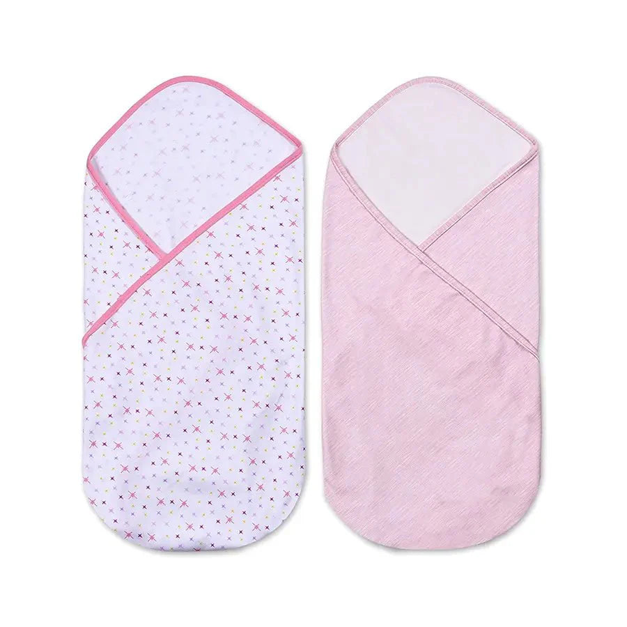 2Pk Cotton Knitted - Interlock Wrap