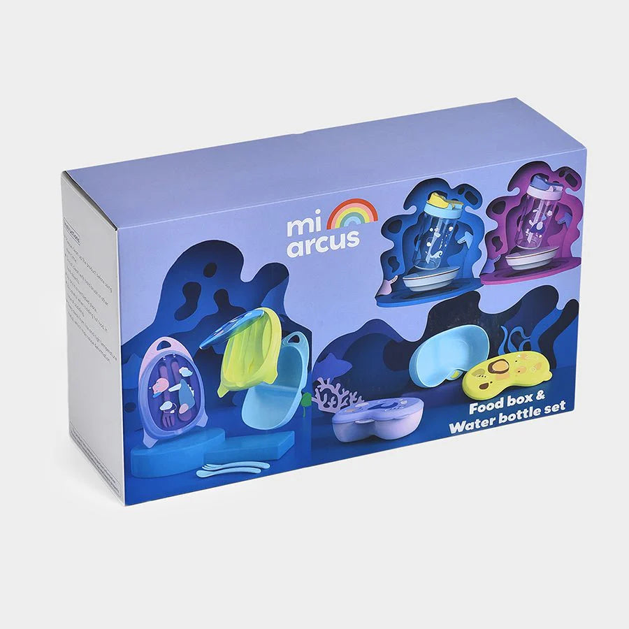 3Pk Pba Free Plastic Pp Food Box & Water Bottle Set