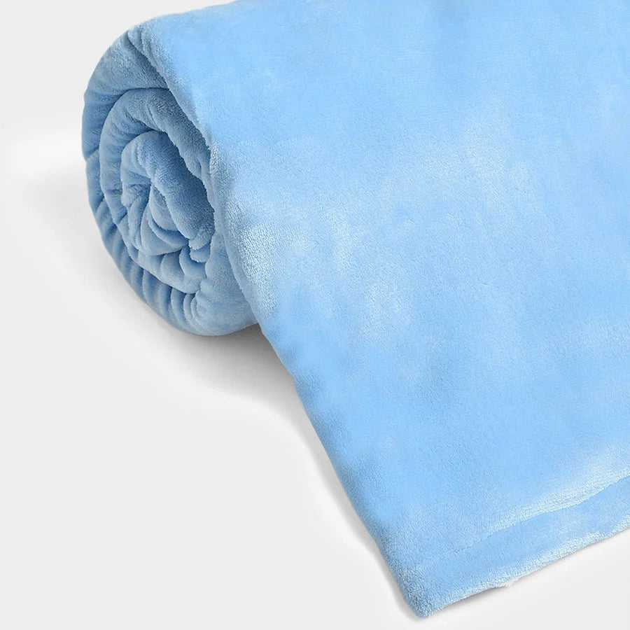 1Pk Polyester Coral/Sherpa Blanket