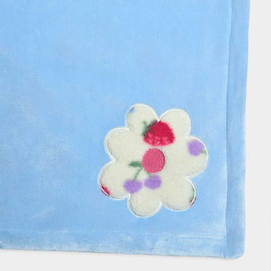 1Pk Polyester Coral/Sherpa Blanket