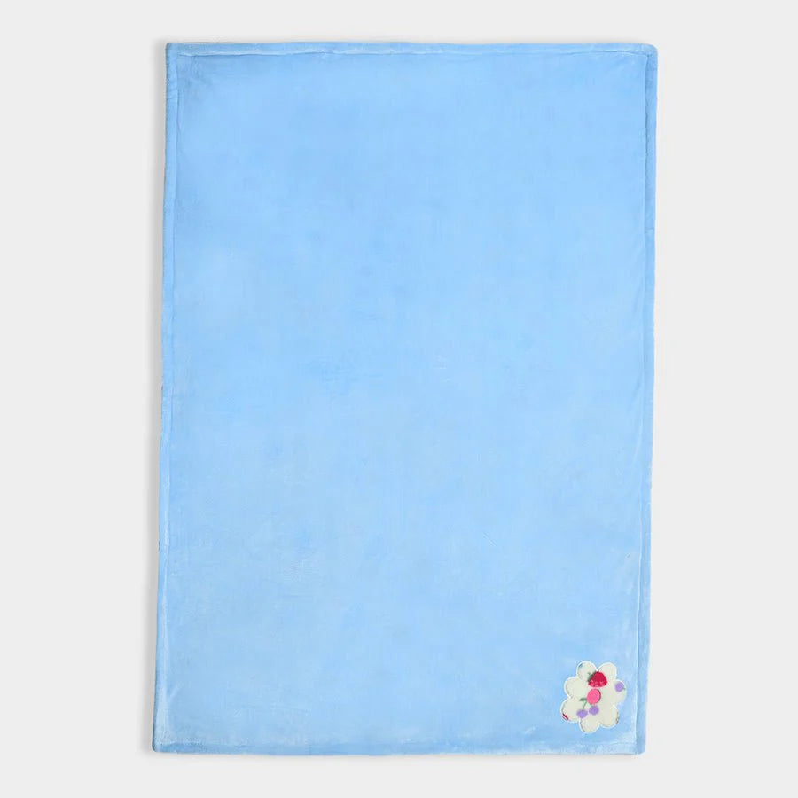 1Pk Polyester Coral/Sherpa Blanket