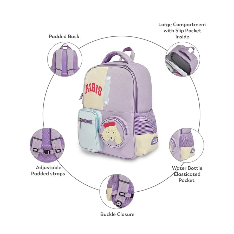 1Pk 100% Polyester Woven Backpack