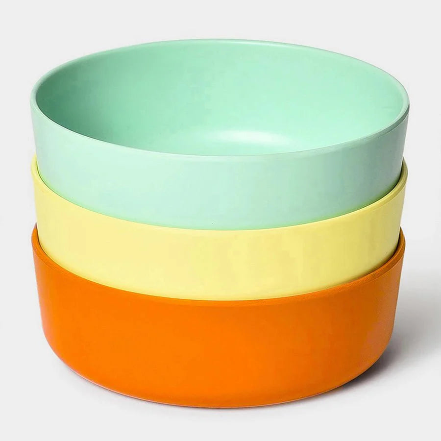 Cuddle Melamine Multicolor Bowl Set Pack of 3