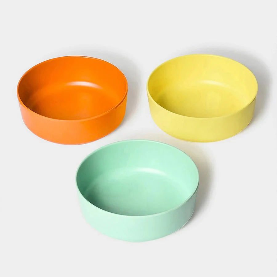 Cuddle Melamine Multicolor Bowl Set Pack of 3