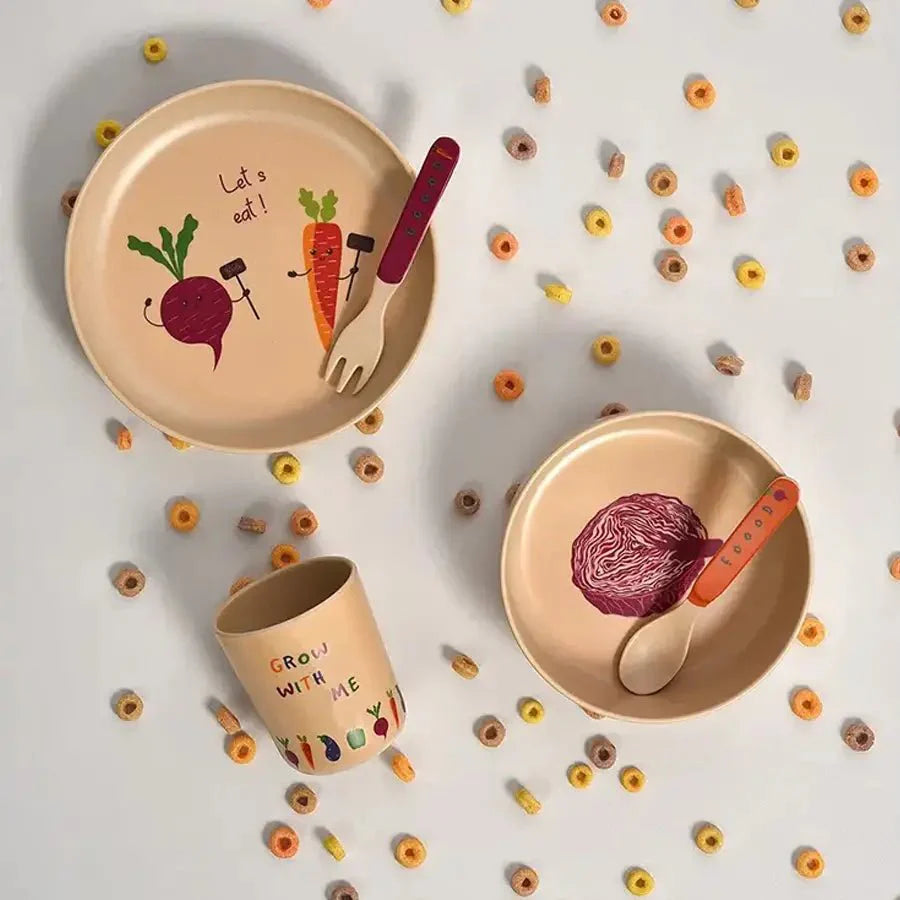 5Pk Bamboo Bamboo Dinner Set