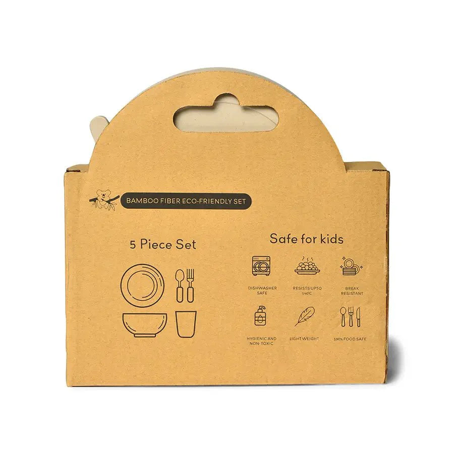 5Pk Bamboo Bamboo Dinner Set