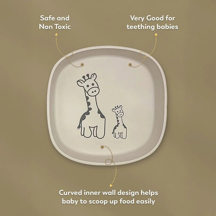 4Pk Silicone Platinum Silicone Dinner Set