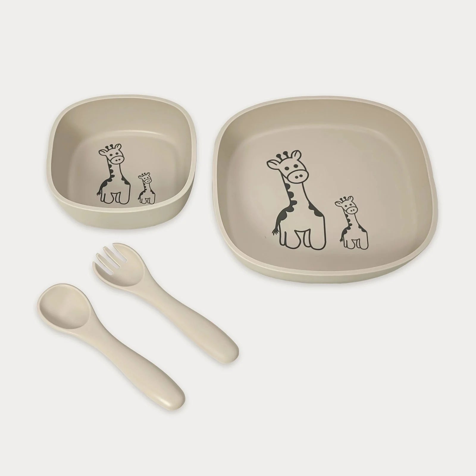 4Pk Silicone Platinum Silicone Dinner Set