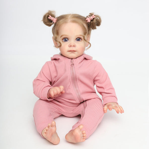 22" Full Body Silicone Vinyl Reborn Doll Realistic Newborn Soft Baby Doll