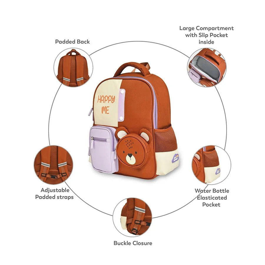 1Pk 100% Polyester Woven Backpack