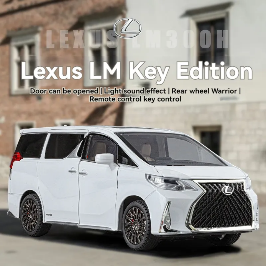Lexus LM300 with Key Remote Metal Diecast Car 1:24 (20x8 cm)