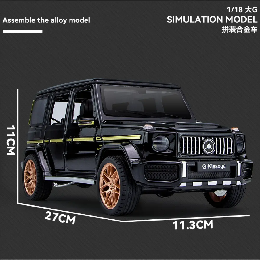 Mercedes Benz G Wagon G63 Metal Diecast Car 1:18 (28x11 cm)